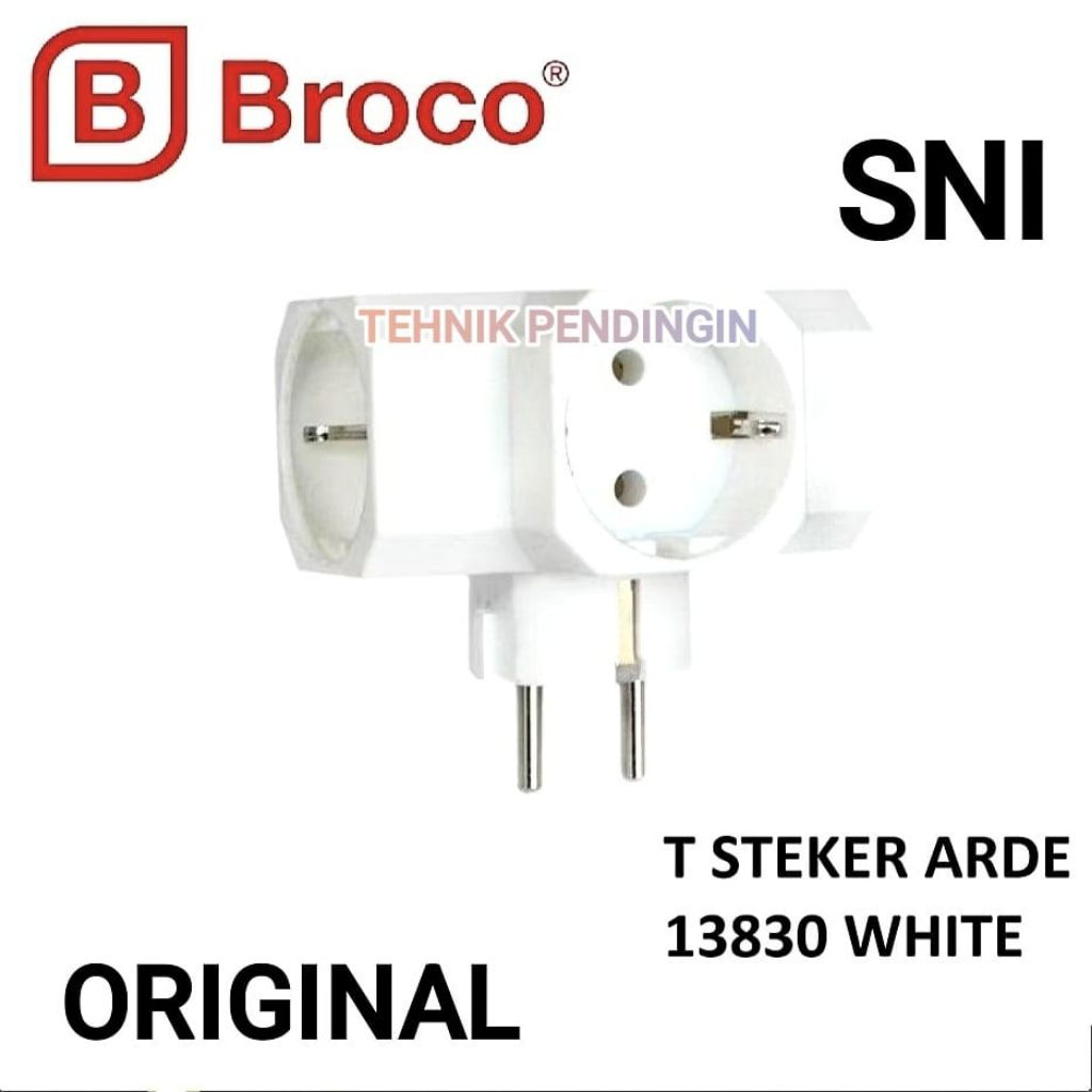 BROCO STOP KONTAK T  / STEKER COLOKAN T ARDE BROCO ORIGINAL BER SNI