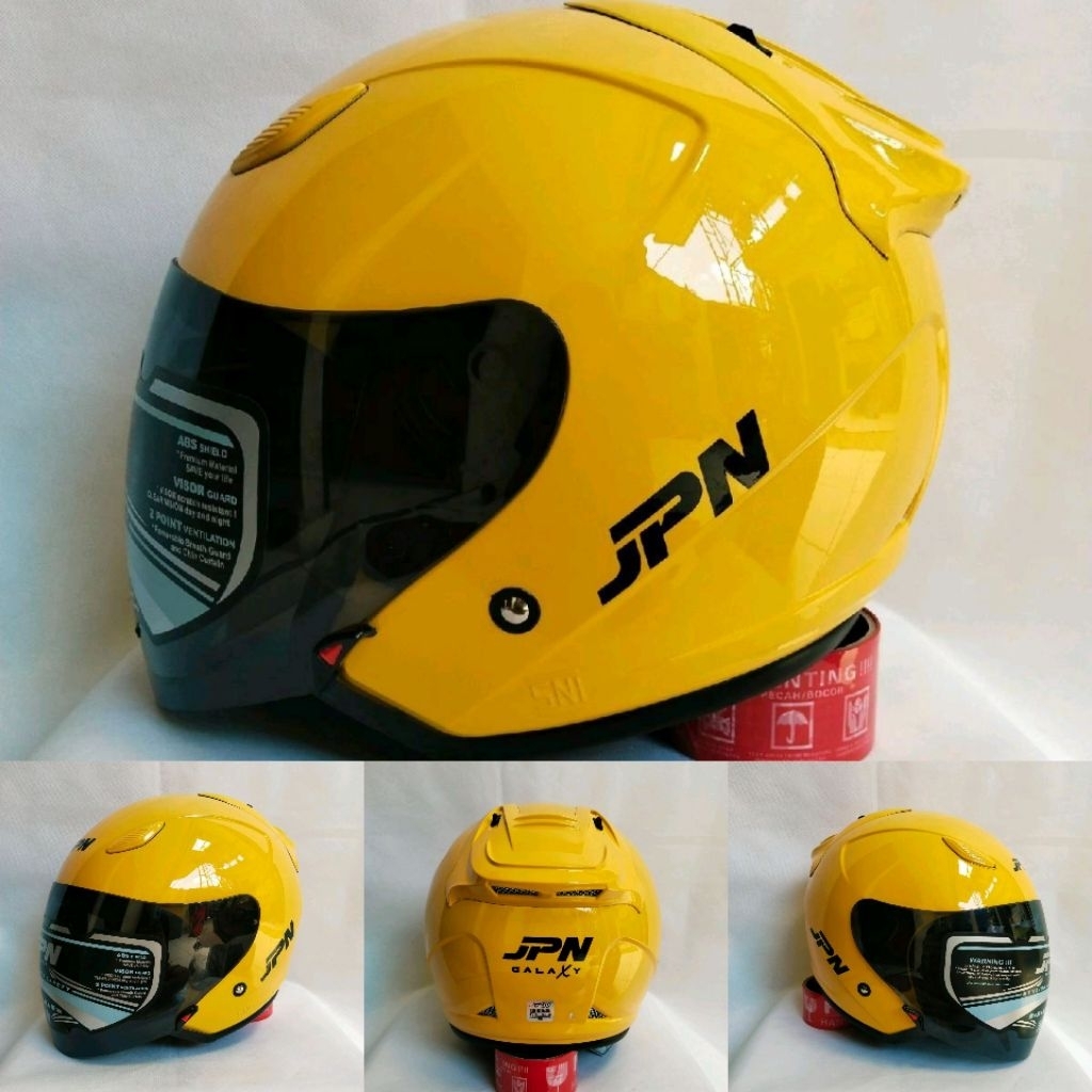 HELM HALFCE JPN GALAXY KUNING GLOSY ORIGINAL