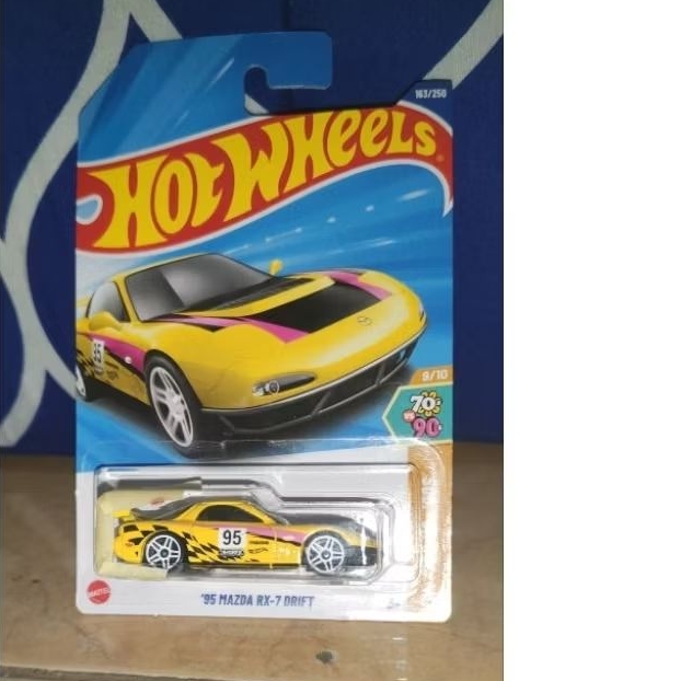 Hotwheels Mazda RX-7 Drift kuning yellow rare