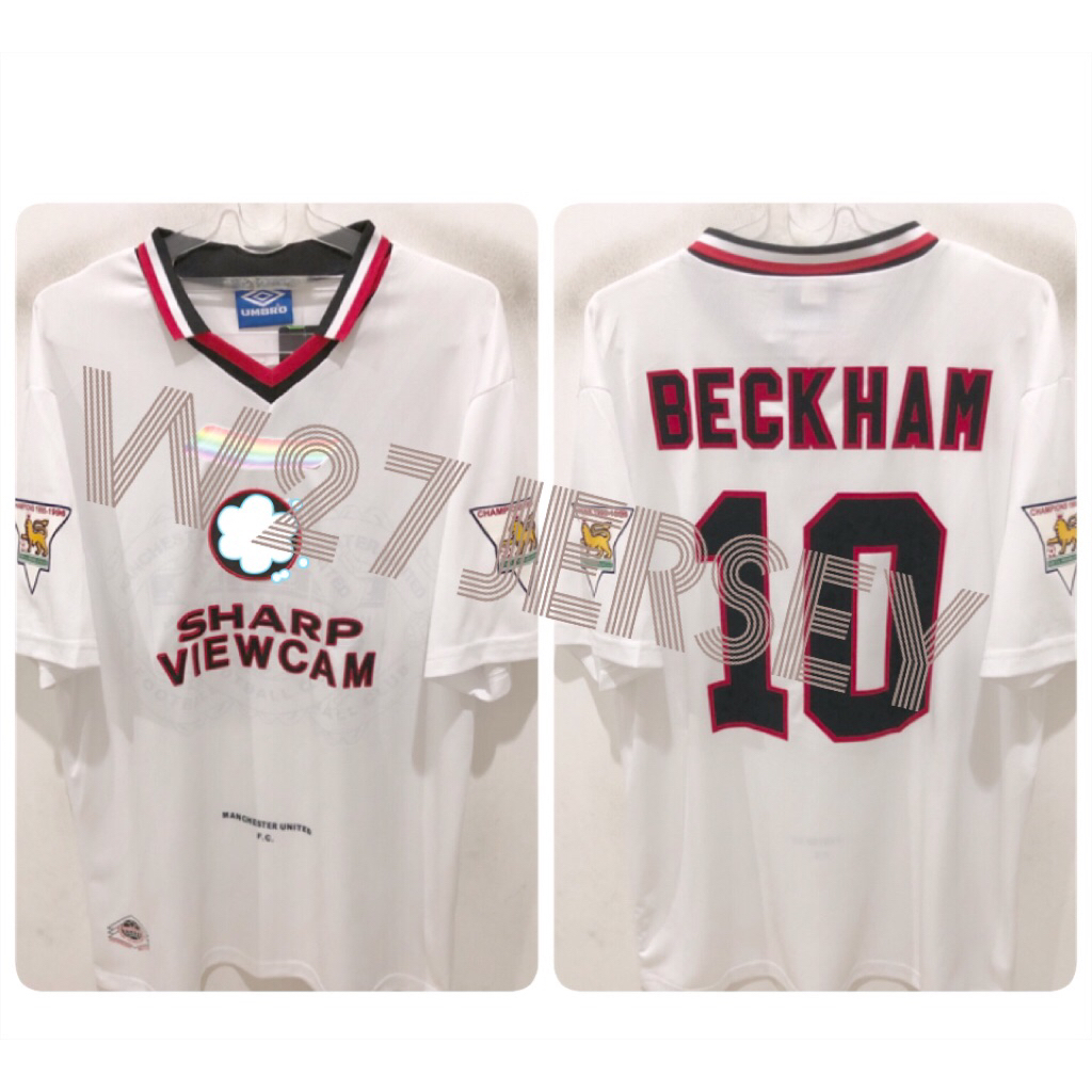 JERSEY RETRO - MU AWAY 1996-1997 name player Beckham + Patch