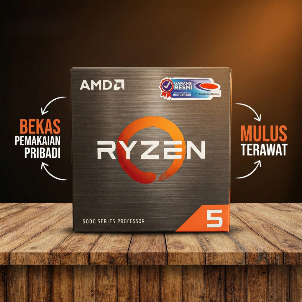 Processor AMD Ryzen 5 5600X Box Fullset Original - Bukan Tray - Pin Aman
