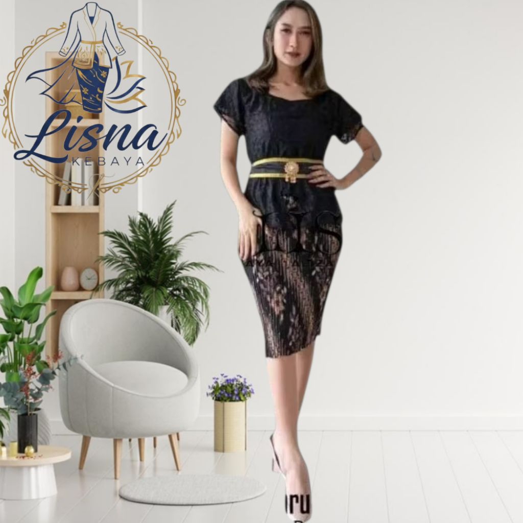 Set Kebaya Brukat Model Kutu baru Kebaya Bali Lengan pendek