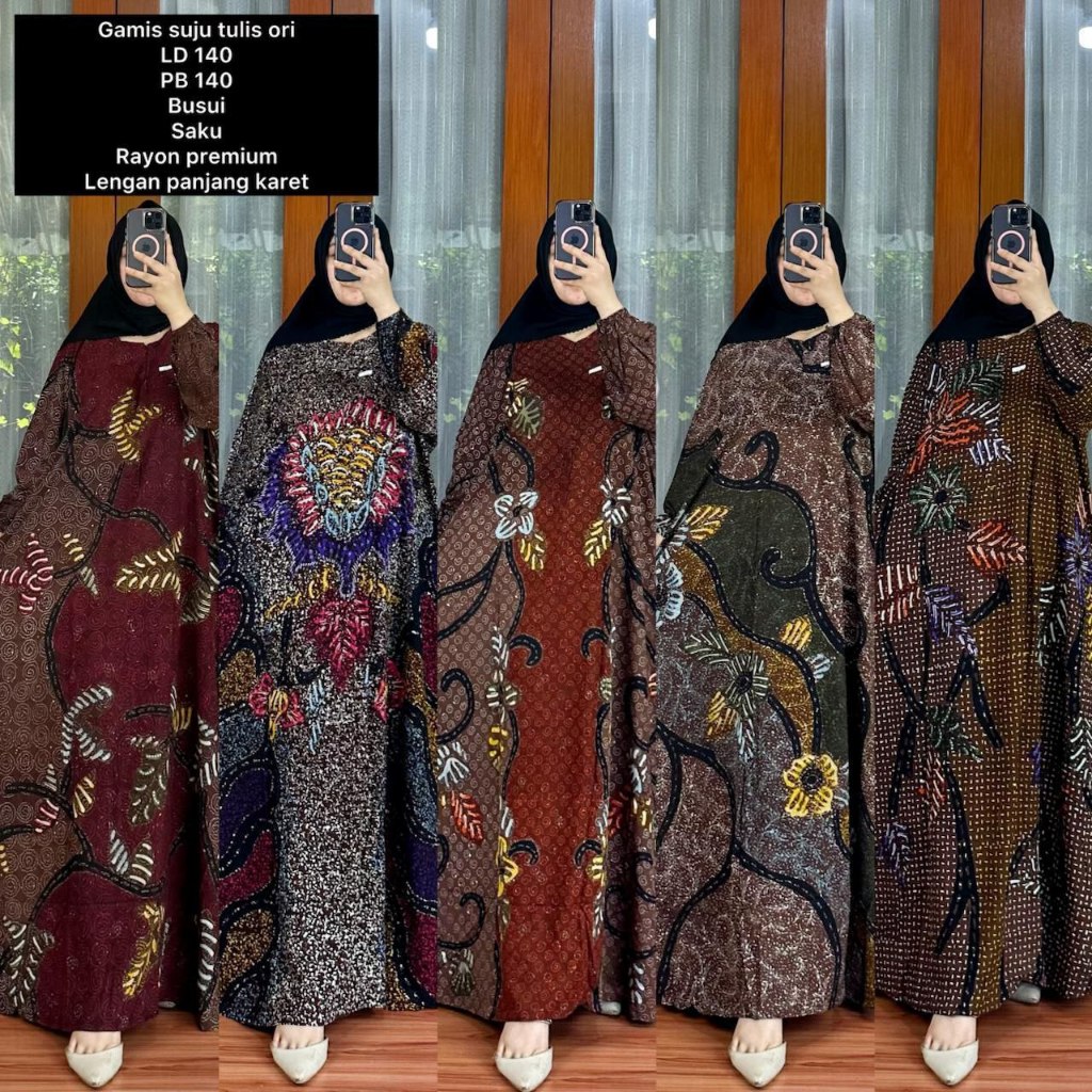 GAMIS BATIK SUPER JUMBO LD 140