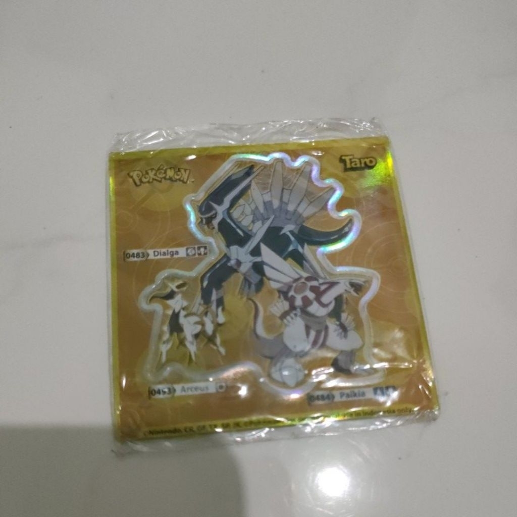 Sticker Pokemon Koleksi TARO Dialga, Arceus, Palkia