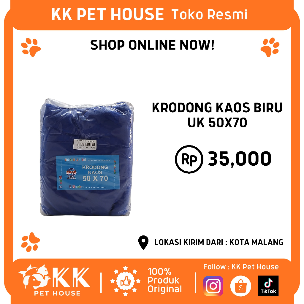 0305-KRODONG KAOS BIRU UK 50x70