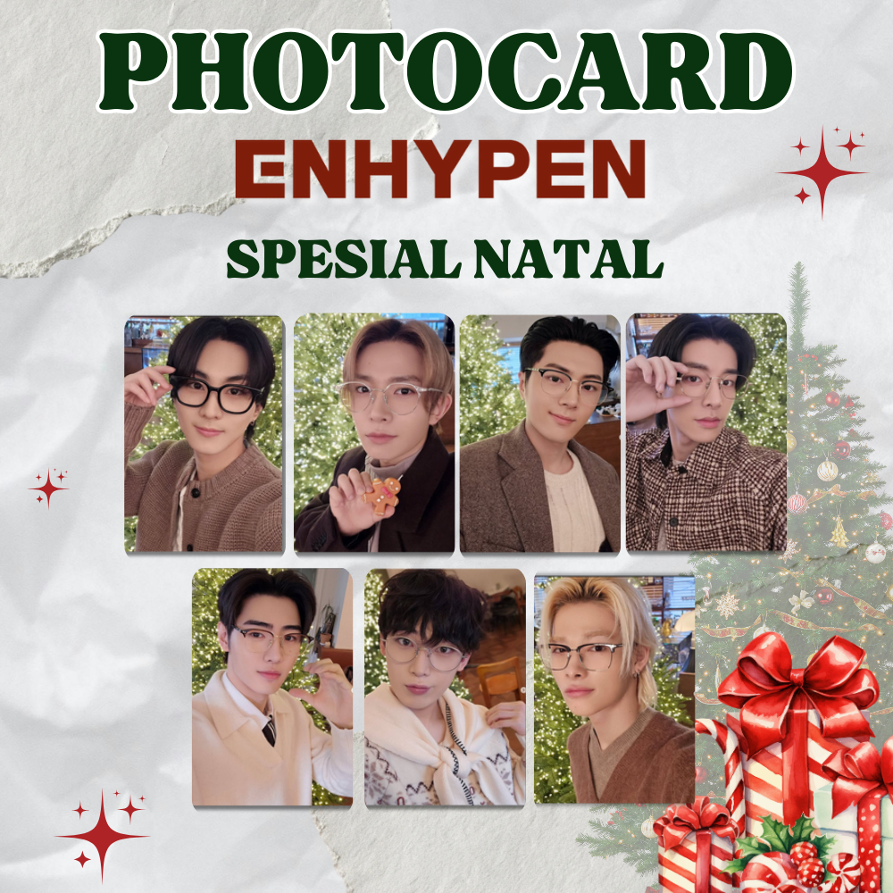 Photocard Enhypen Natal 2025 | UNOFFICIAL JUNGWON HEESEUNG JAY JAKE SUNGHOON SUNOO NIKI | Merch Kpop
