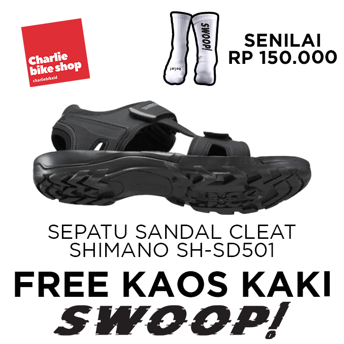 Shimano Cycling Sandal SH-SD501 Compatible Used Cleat MTB - Black