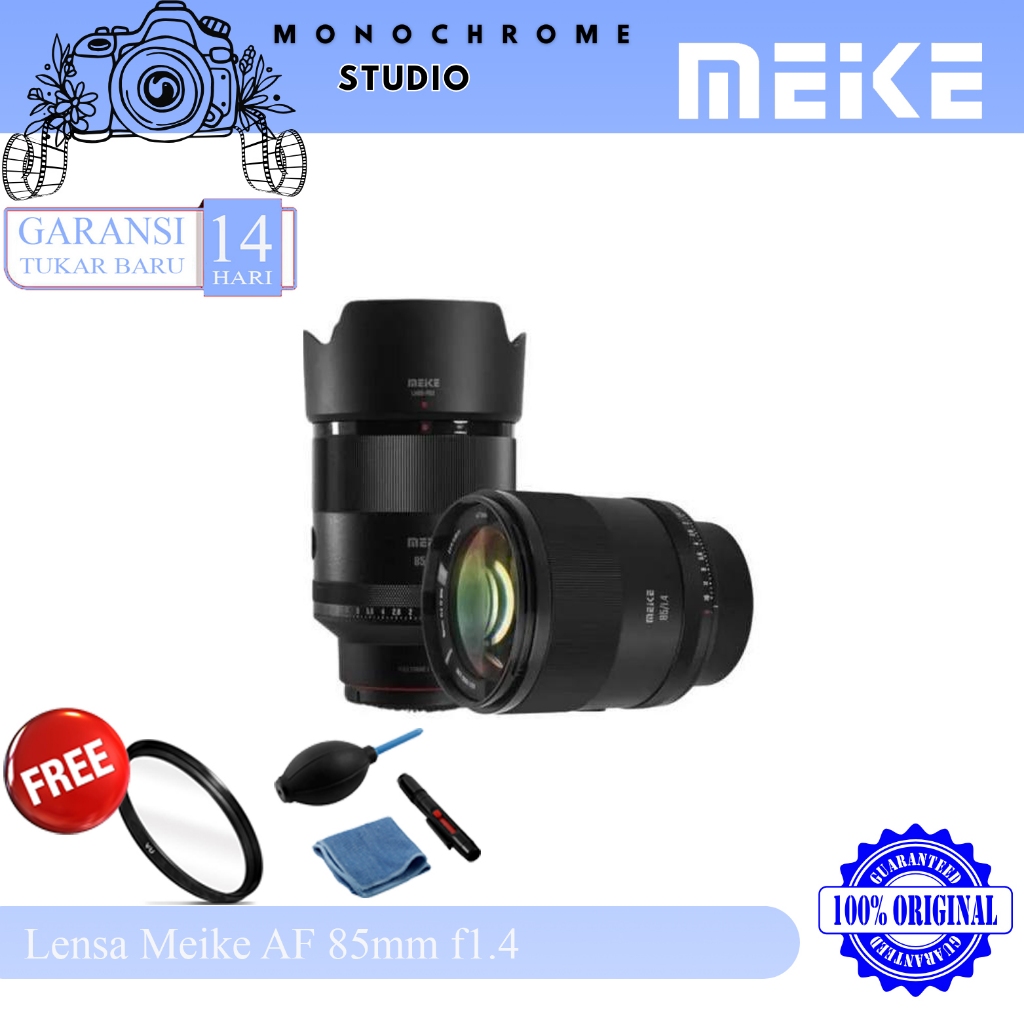 Lensa Meike AF 85mm f1.4 for Nikon Z Mount / Meike 85 mm f/1.4 Fix Lens Mirrorless Original