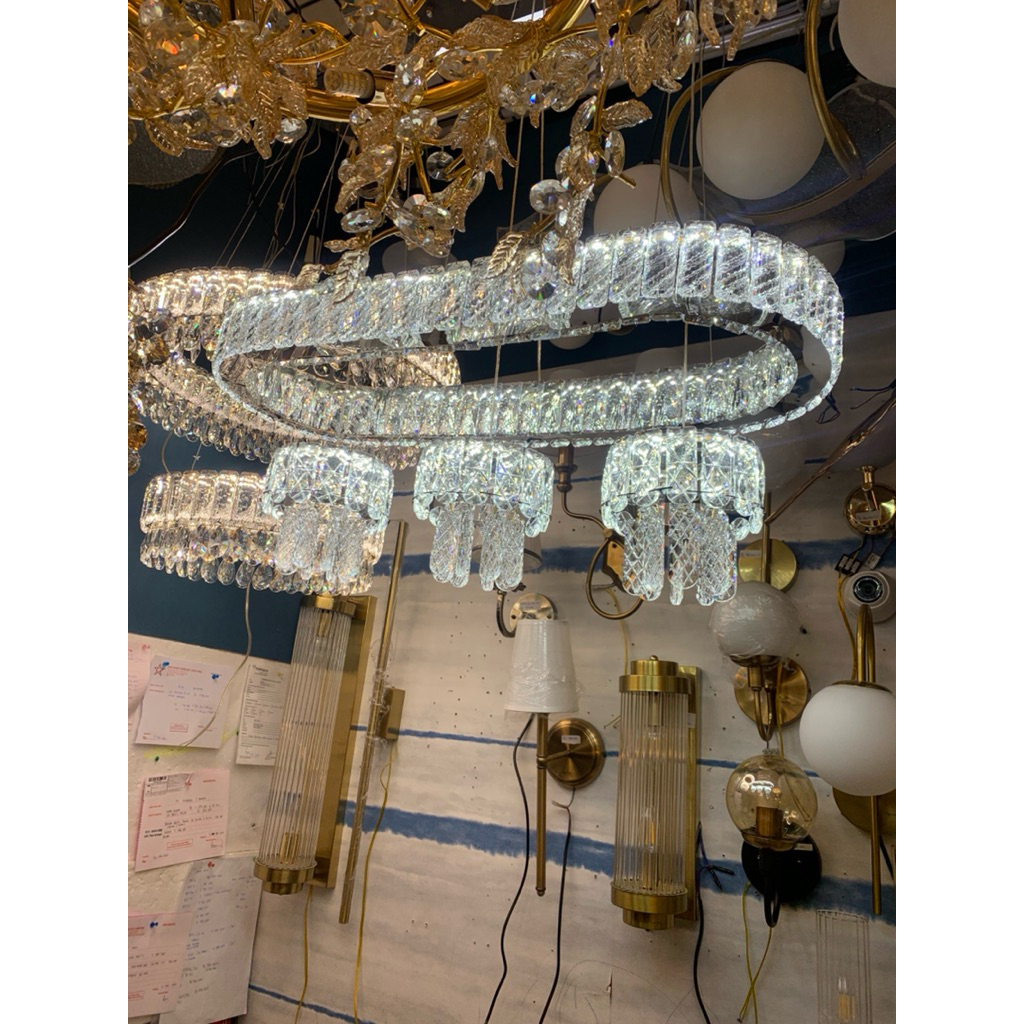 Lampu Gantung Meja Makan Kristal modern