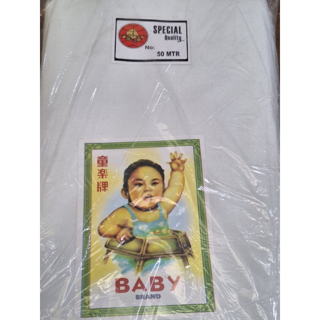 KAIN BABY/KAIN BLACU/KAIN KACI MERK BABY UK 90 x 50 m/dalaman bantal/tas dll