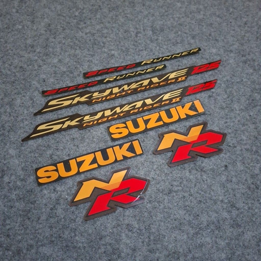 Striping Sticker Stiker Moka Suzuki Skywave NR 125 Orange Moca Orange Mocca NR125 2009 Asli Original