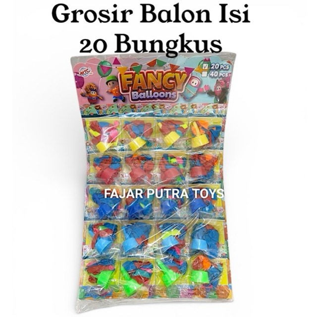 MTC TOYS FANCY Grosir Mainan Balon isi 20 Bks / Lembar