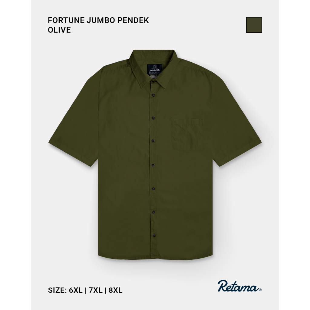 RETAMA KEMEJA FORTUNE SUPER JUMBO 309 LENGAN PENDEK
