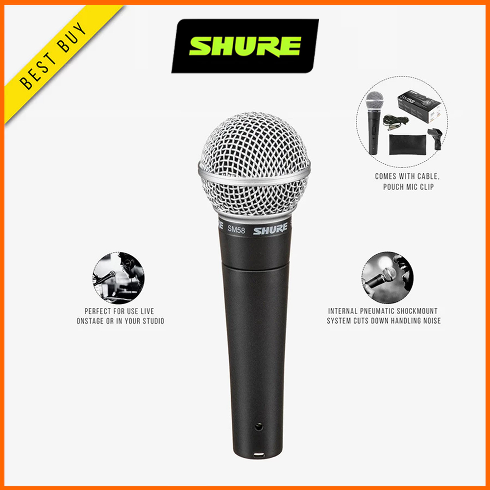 Shure SM58 SM58LC SM58 LC Cardioid Dynamic Vocal Microphone Original