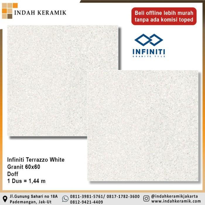 Granite Tile Infiniti Terrazzo White 60x60 KW 1