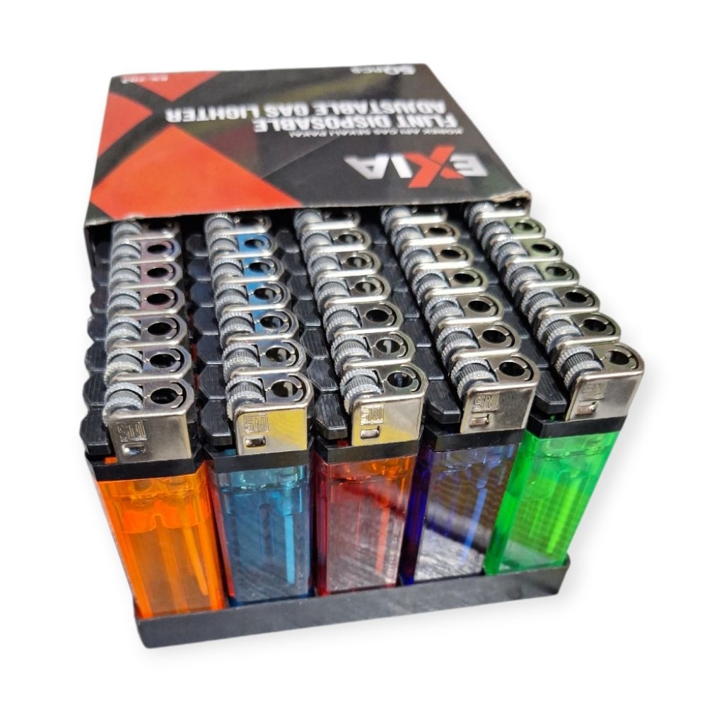 Grosir Korek Gas Roda Kotak(50 pcs)/kerek Api/Korek Gas/korek Dapur /EXIA