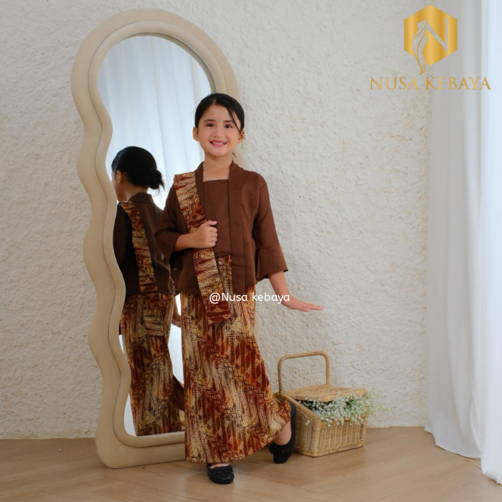 Nusa Kebaya Baju Kebaya Anak Kutubaru / Kebaya Anak SD Usia 1-12 Tahun / Kebaya Anak Wisuda Modern