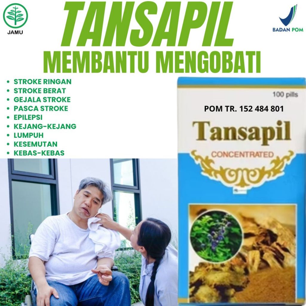 Tansapil ORIGINAL Obat china STROKE Original ObatI Stroke Berat dan Gejala stroke Pasca stroke Lumpu