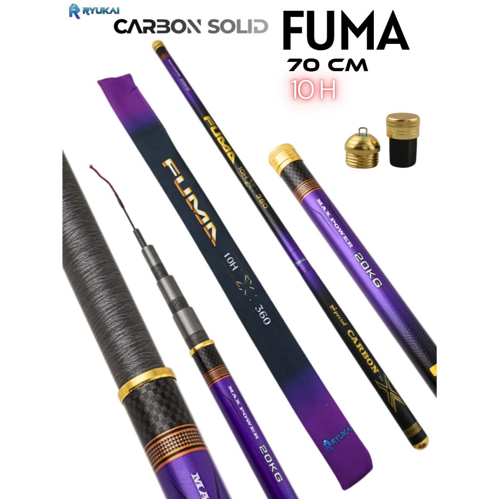 Tegek Galatama Ryukai Fuma 10H 70 cm kaku ringan carbon solid