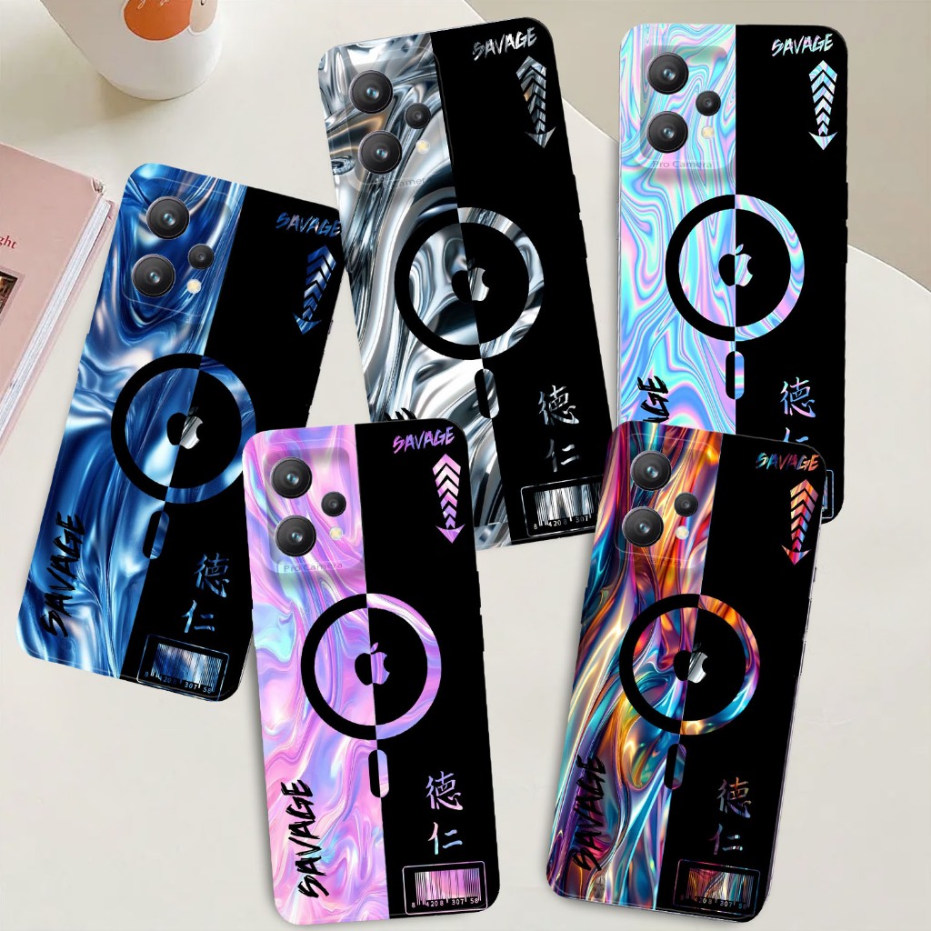 Softcase Untuk Realme 9 4G / 9 Pro / 9 Pro Plus / 10 4G / 11 4G / 12 5G / 12 Plus 5G -  Fashion Prin