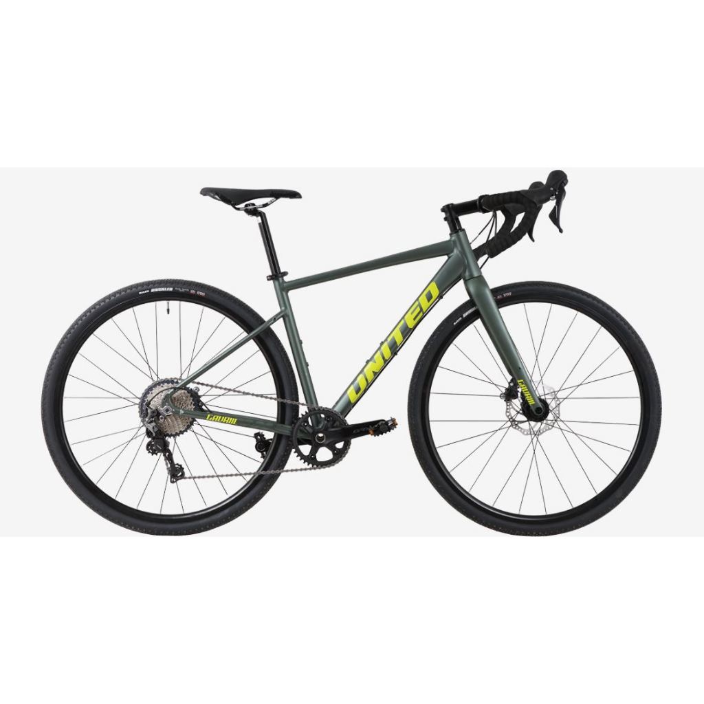 Sepeda Gravel Road Bike United Gavriil Hijau 700c