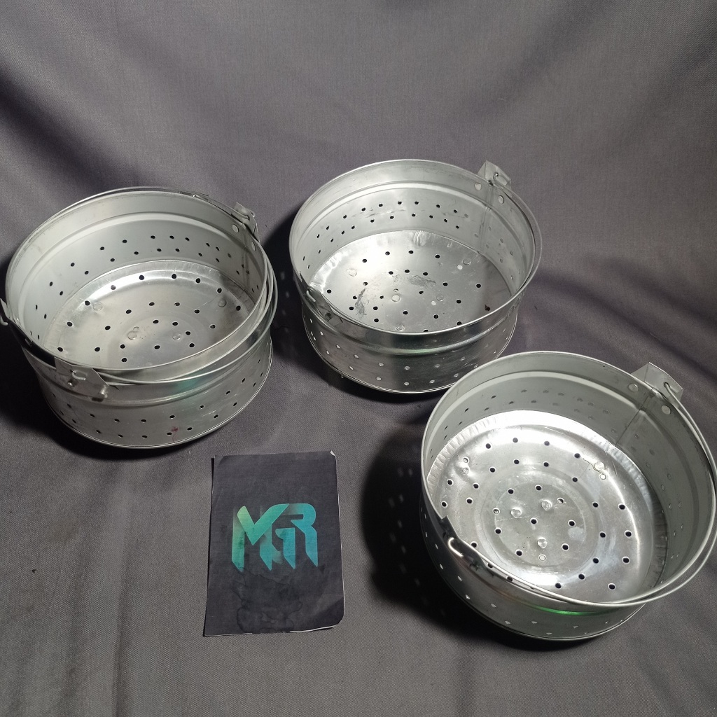 Alat Kukusan BESAR ISI 2 Serbaguna untuk Nasi, Kue, Roti & Tim-timan – Panci Dandang Saringan Magic 