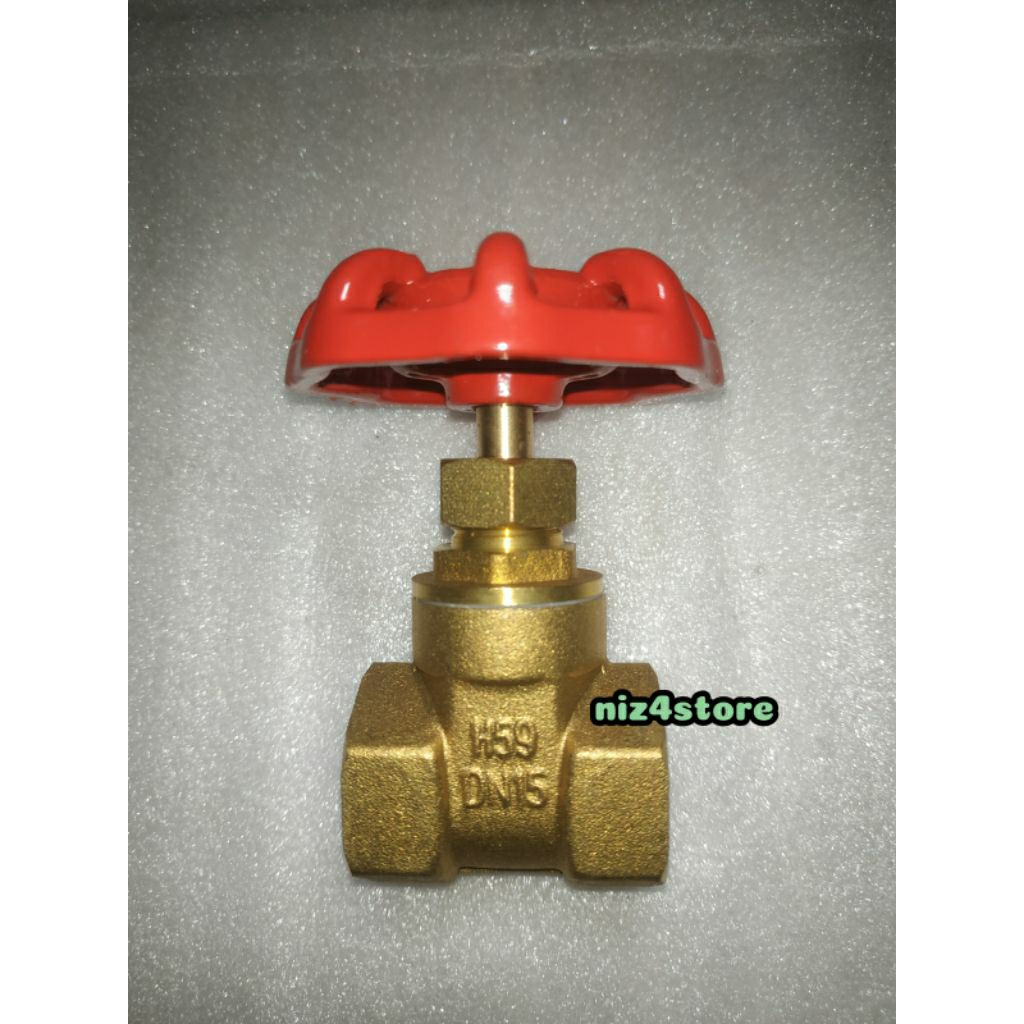 Gate Valve  Kuningan 1/2" / Stop Kran 1/2"