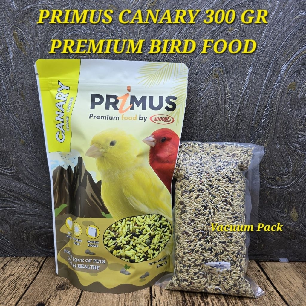 Pakan/makanan burung kenari PRIMUS 300gr kwalitas import top produk