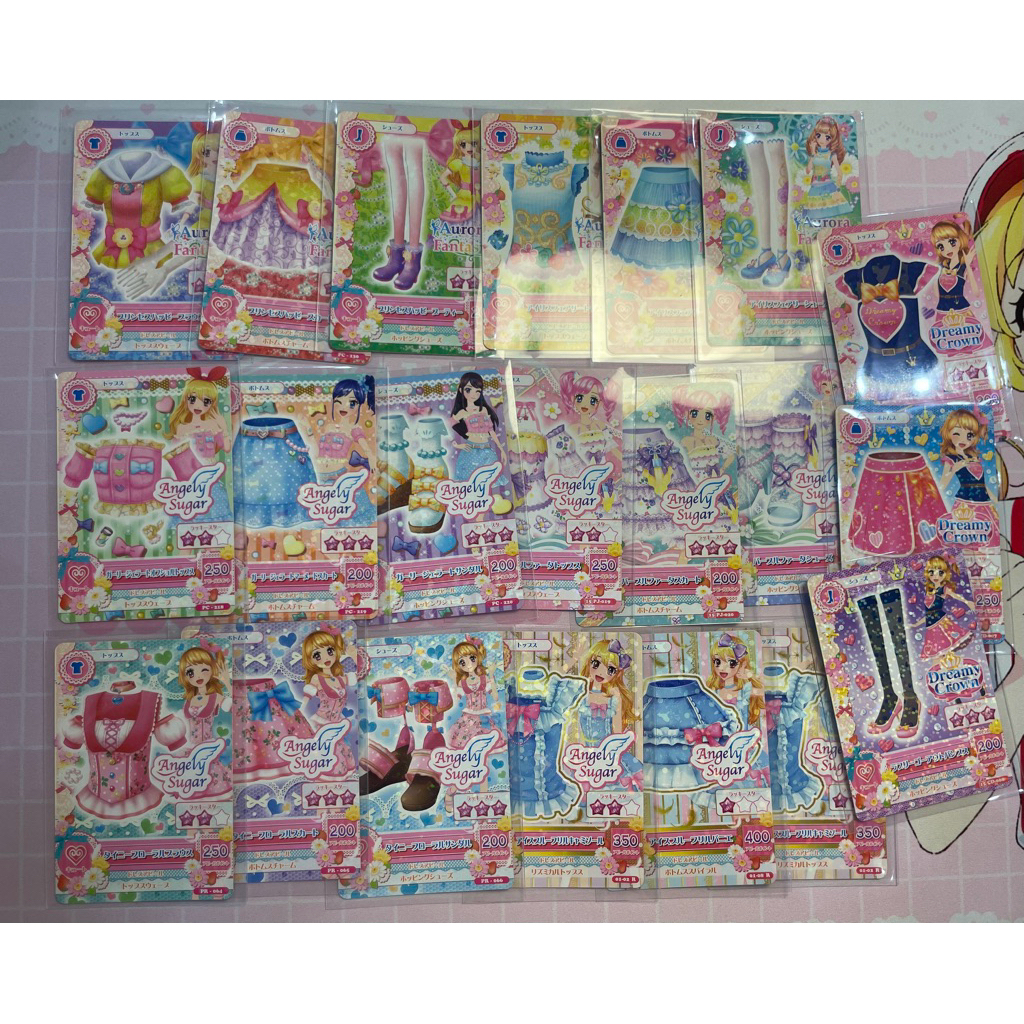 Aikatsu Promo Cards Cute Ichigo Maria Aoi Ran Madoka Akari Aurora Fantasy Angely Sugar Dreamy Crown
