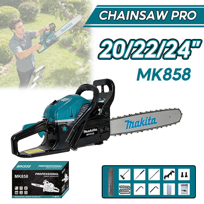 Gergaji Mesin Chainsaw 2Tak 20/22/24inch MAKITA 70CC Senso Chainsaw Mini Jepang Technology