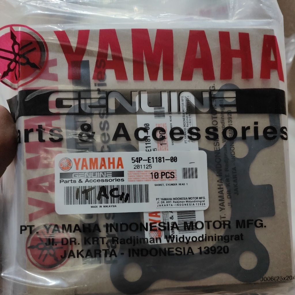 paking blok atas mio j, mio gt, soul gt 115, xride 115cc ori yamaha