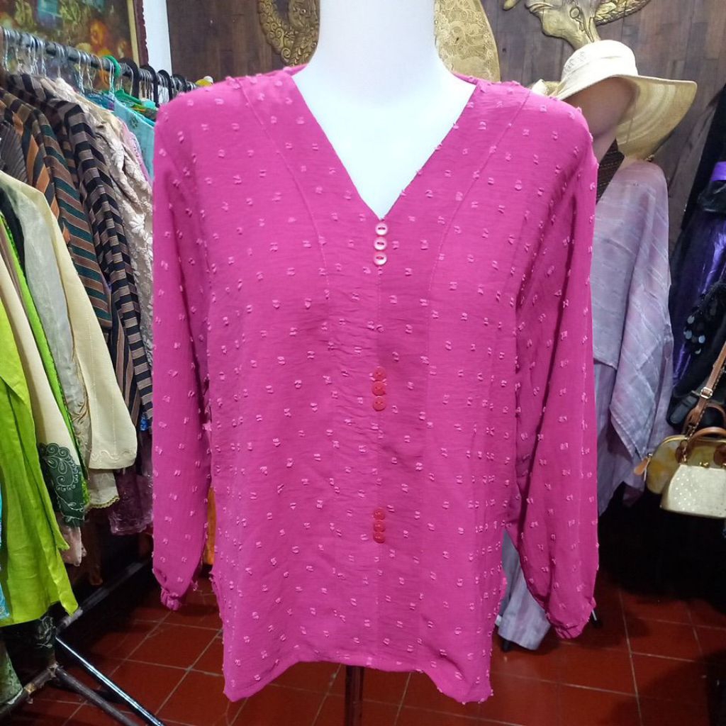 Rubiah Blouse pink Fanta