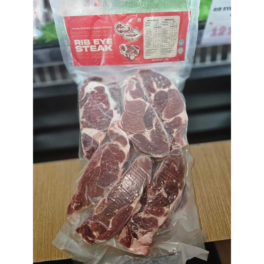 RIB EYE STEAK PREMIUM 1 KG INDOMEAT