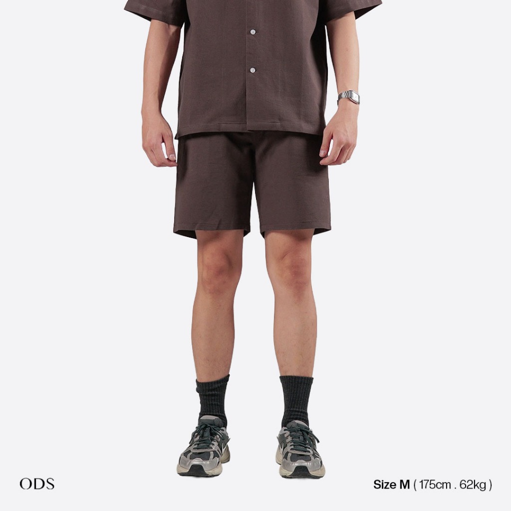 ODS Celana Pendek Linen Short Pants Espresso