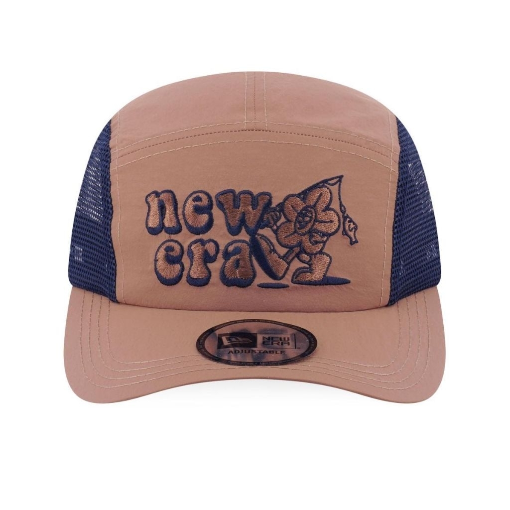 Topi New Era Ori Camper Outdoor Fish Net - Khaki
