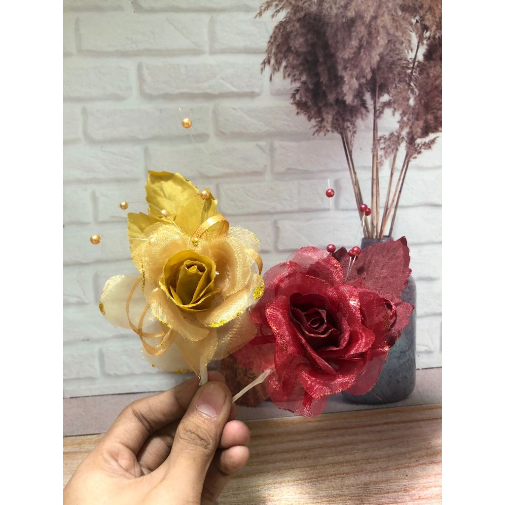 Bunga Korsase Peniti Besar Bros panitia aksesoris pernikahan SATUAN