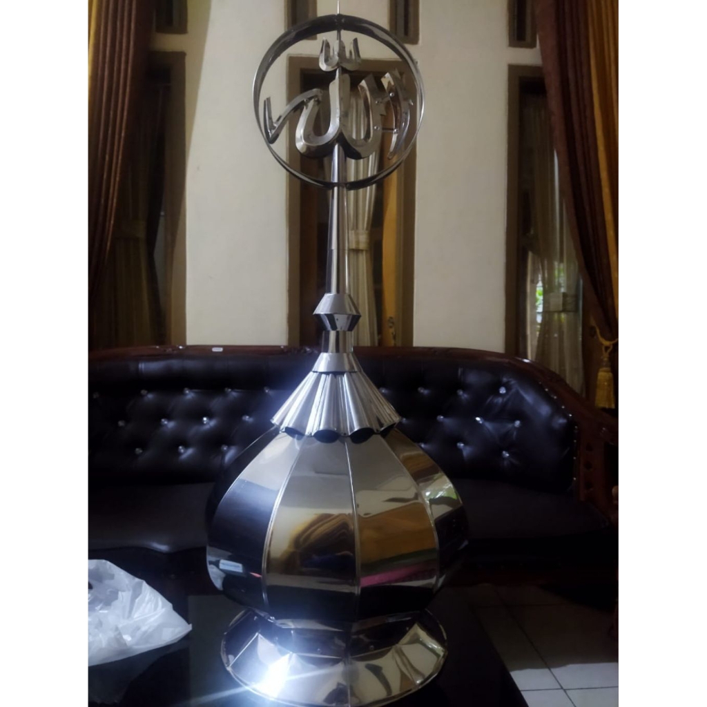 kubah masjid 40cm stainless steel