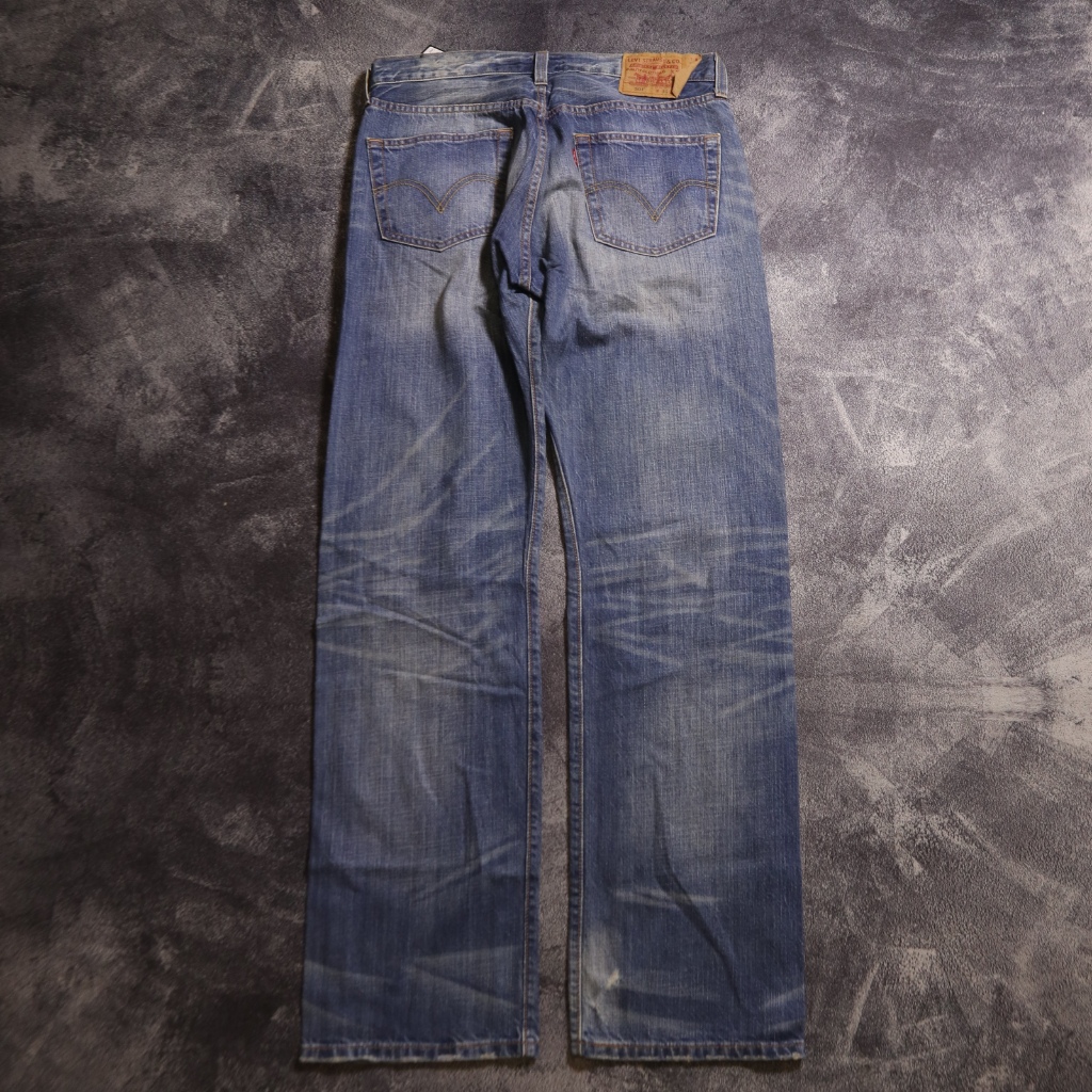 CELANA PANJANG LEWIS 501 RIPPED JEANS DENIM PANTS CJ29 SIZE 33 501