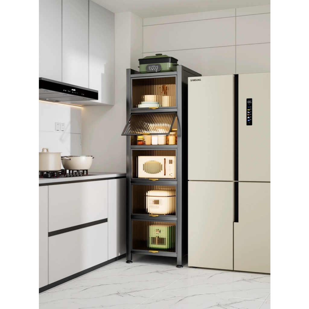 Lemari Dapur Serbaguna Multifungsi Lemari Perabotan Dapur Tertutup Rak Piring Tertutup Rak Piring