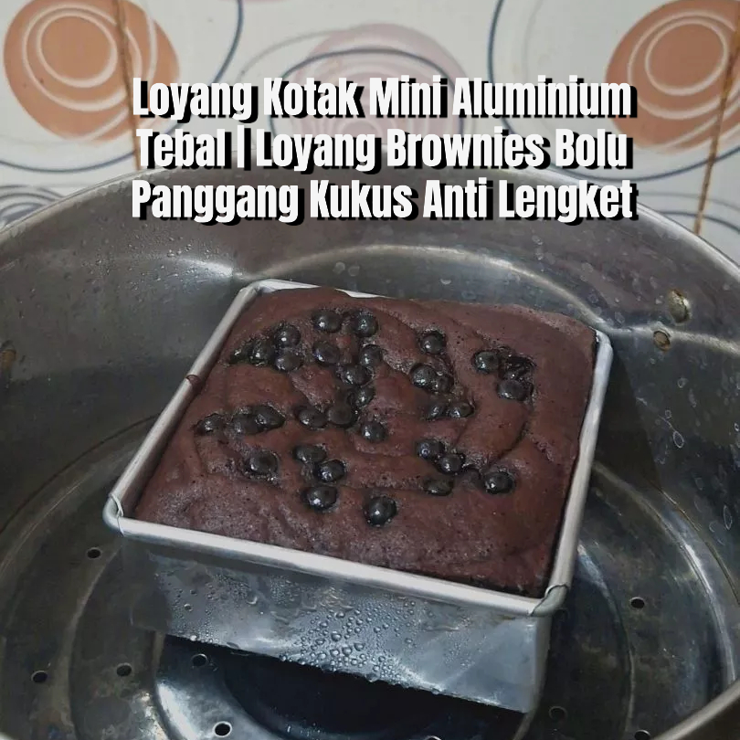 Loyang Kotak Mini Aluminium Tebal | Loyang Brownies Bolu Panggang Kukus Anti Lengket