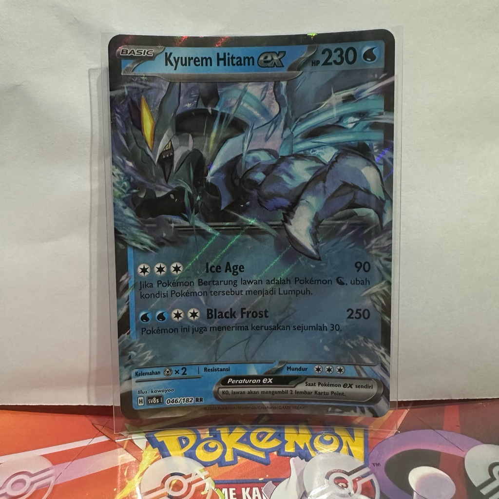 Kartu Pokemon TCG - Kyurem Hitam EX RR SV8S