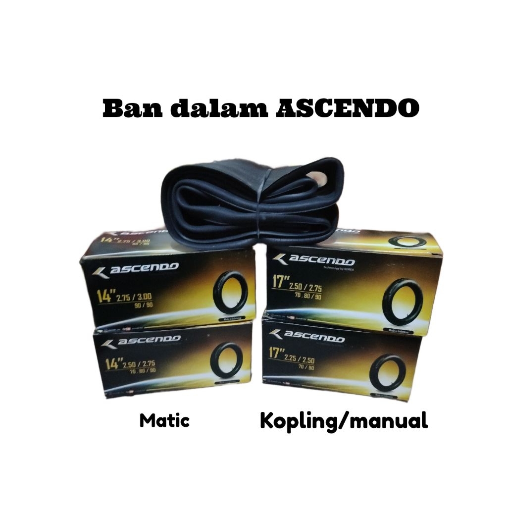 Ban Dalam Motor Berbagai Ukuran Original ASCENDO