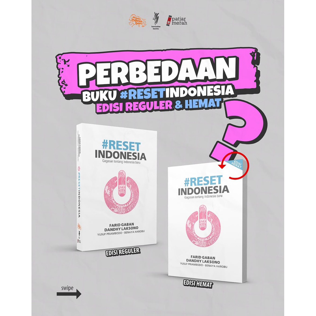 Buku Reset Indonesia : Gagasan Tentang Indonesia Baru