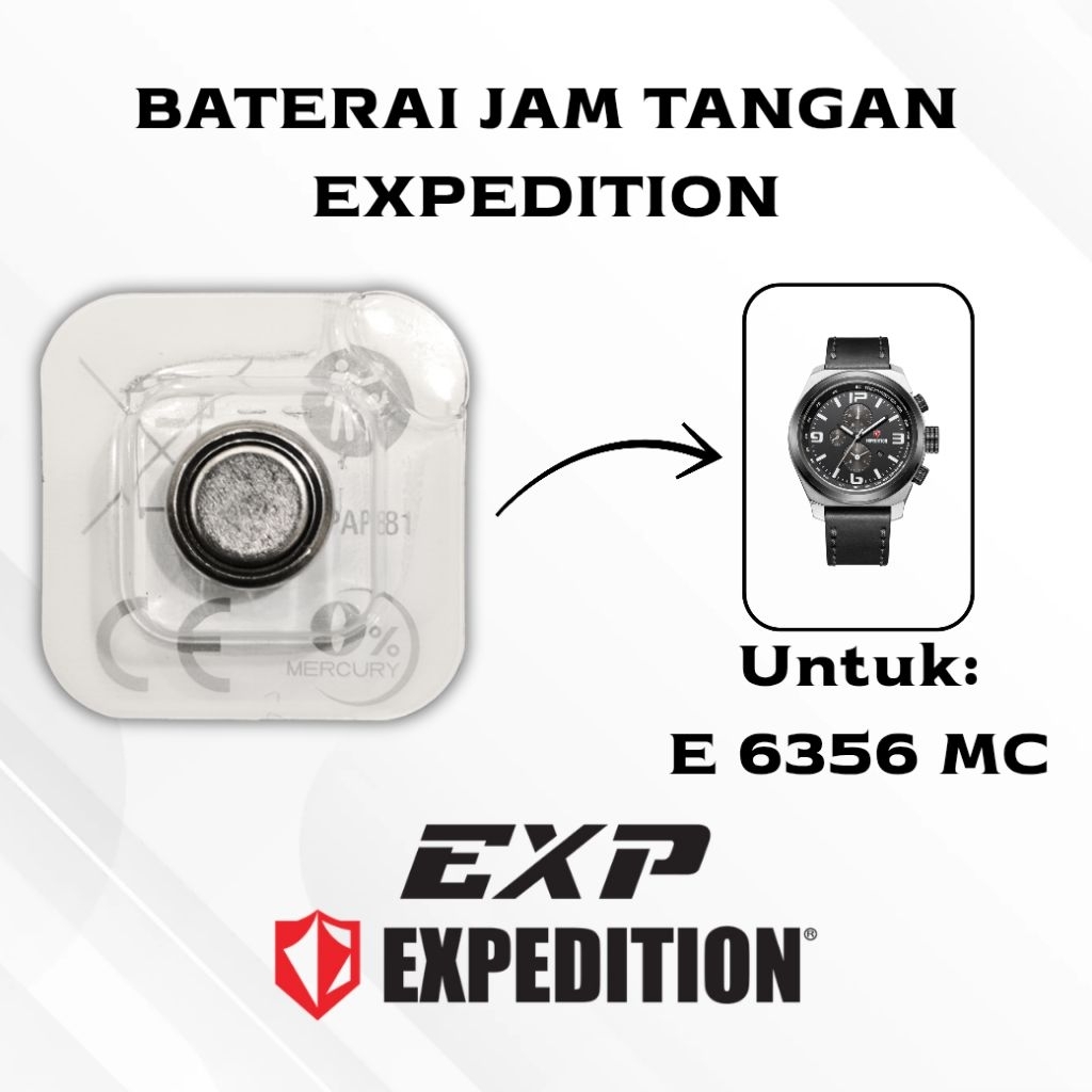 Baterai Jam Tangan Expedition E 6356 MC Original