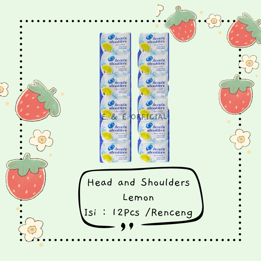 1 RENCENG SHAMPOO HEAD AND SHOULDERS LEMON / SHAMPO RENCENG SACHET