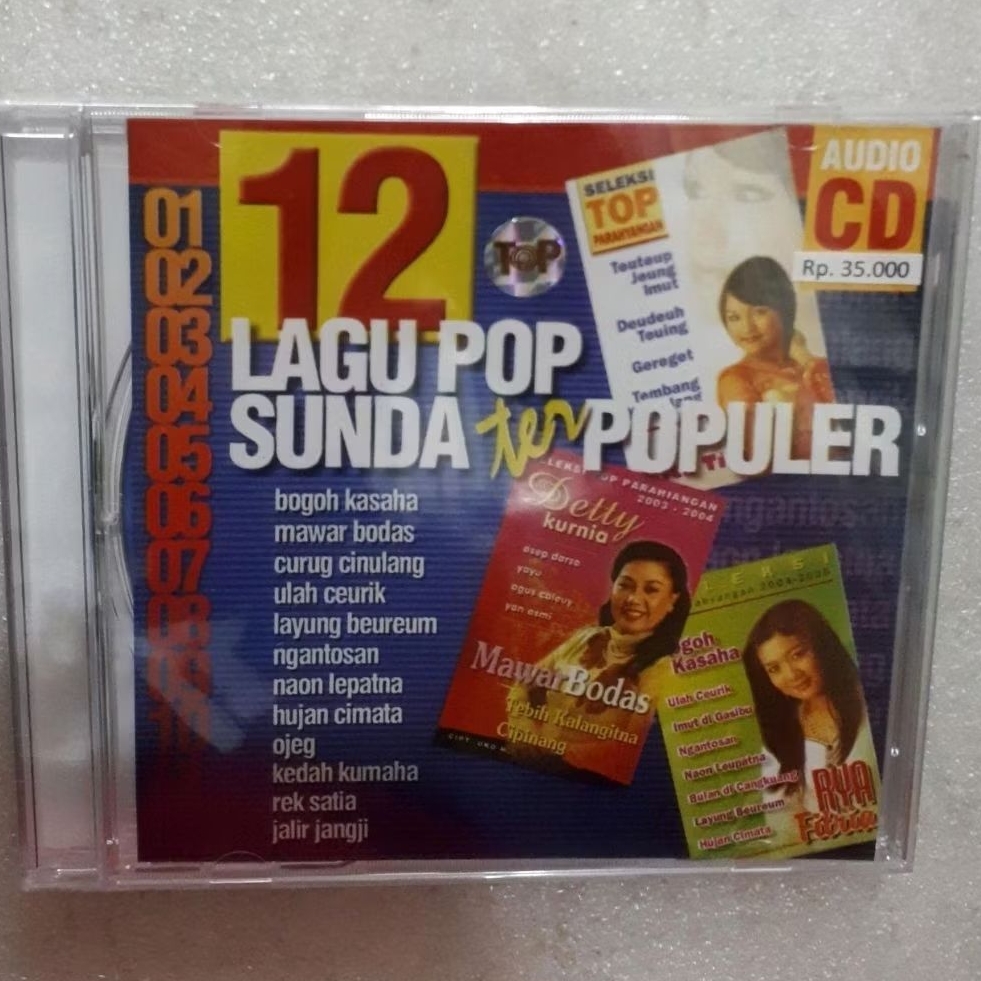 CD 12 LAGU TERPOPPULER LAGU POP SUNDA RYA FIYRIA RITA TILA YANA KERMIT DETY KURNIA