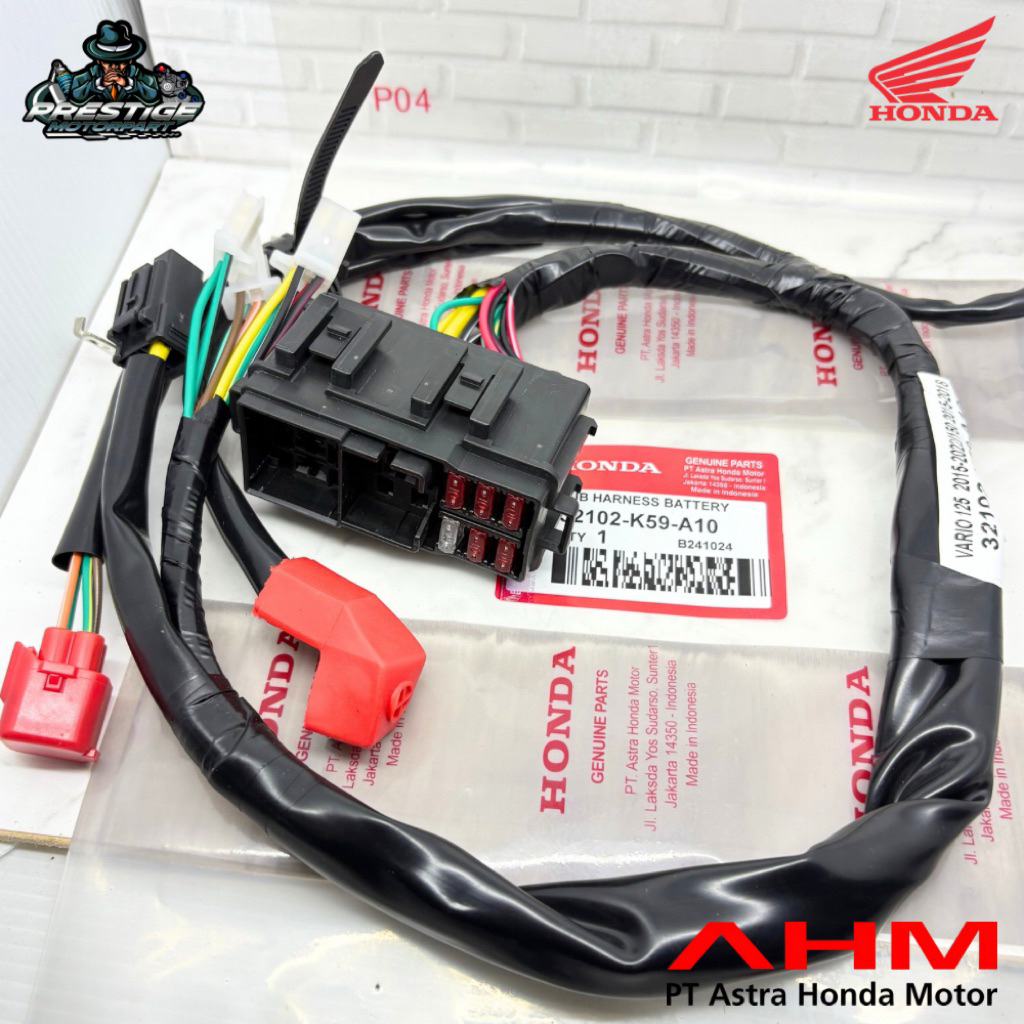 32102-K59-A10 Kabel Aki  - Vario 125 ( 2015 - 2022 ) VARIO 150 LED Old 2015 - 2018 Asli AHM 32102K59