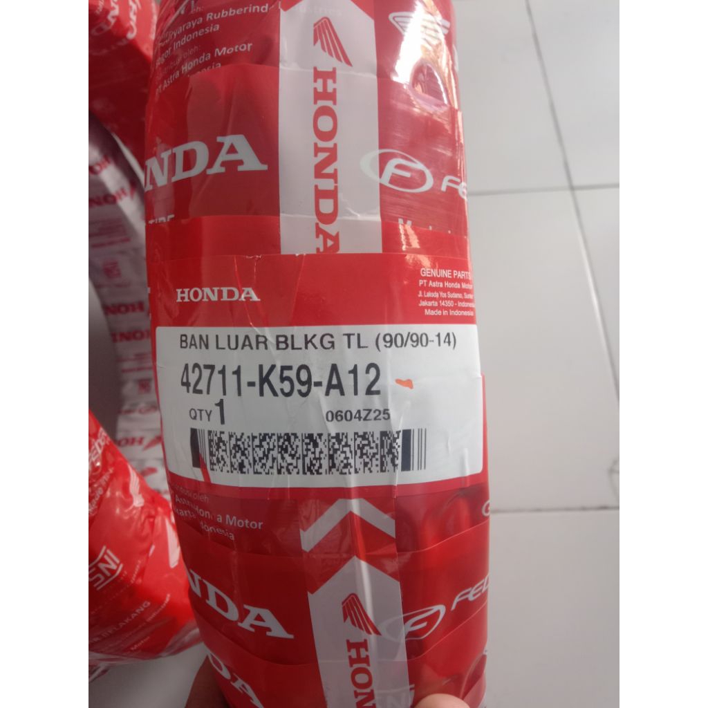 BAN TUBELESS FEDERAL 90/90-14 BELAKANG BEAT VARIO GENIO SPACY