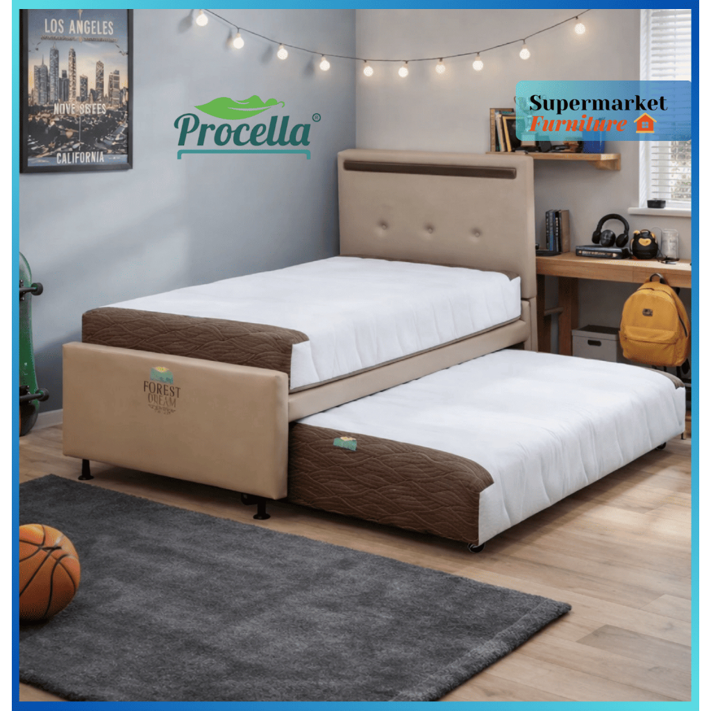 PROCELLA Springbed 3 in 1/Bed Sorong Spring Pocket Revive FOREST DREAM FREE ONGKIR