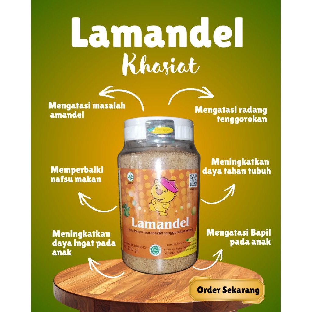 lamandel Botol 200gr/ lamandel sachet
